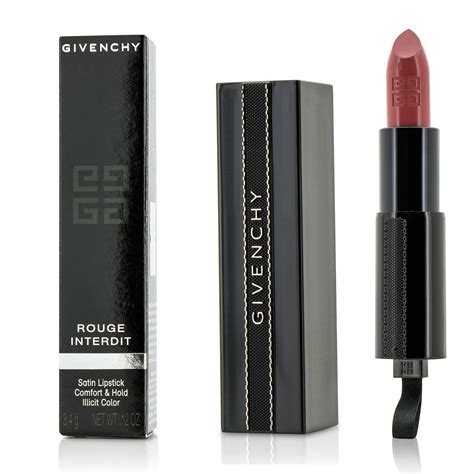 givenchy le rouge interdit satin rosewood|Le Rouge Interdit Satin Hydrating Lipstick .